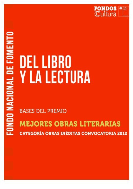 Premio Mejores obras Literarias de Autores/as Nacionales