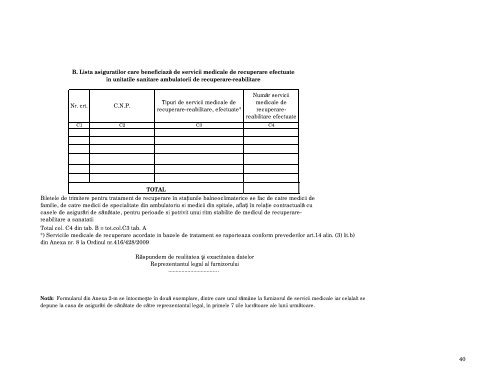 ORDIN NR. 563/24.04.2009 pentru aprobarea utilizÄrii formularelor ...