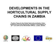 ZAMBIA Post Harvest - The Global Horticulture Initiative