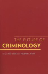 The future of criminology