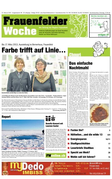 Farbe trifft auf Linie… - tages anzeiger