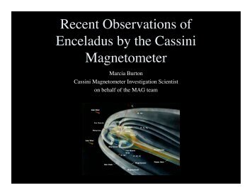 Recent Observations of Enceladus by the Cassini Magnetometer