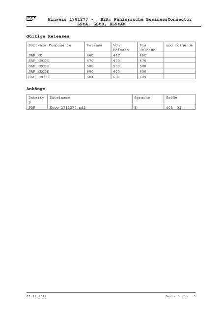 Hinweis 1781277 - B2A: Fehlersuche BusinessConnector LStA ...