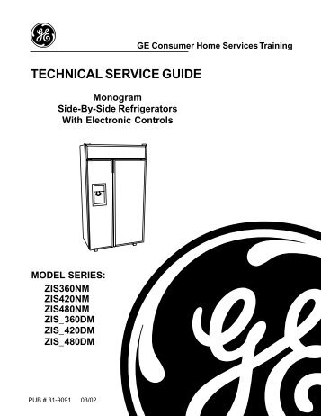 TECHNICAL SERVICE GUIDE GE Consumer Home Services ...