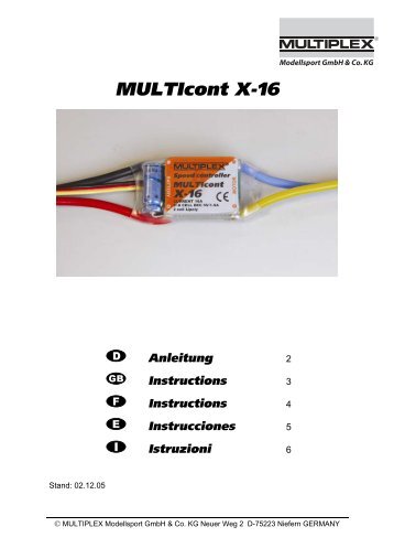 MULTIcont X-16 - Absolu-ModÃ©lisme