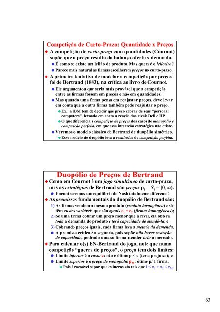 Teoria dos Jogos - IAG - A Escola de NegÃ³cios da PUC-Rio