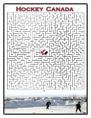 Mazes - Hockey Canada