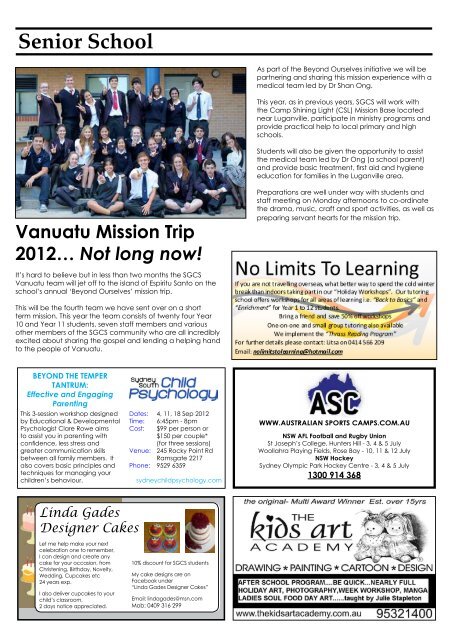 Issue 5 2012.pdf - St George Christian School