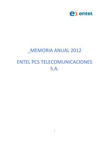MEMORIA 2000 - Entel