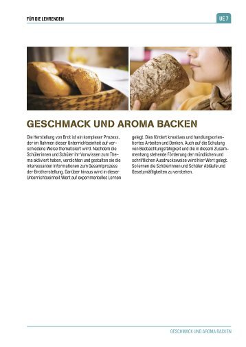 Geschmack und aroma backen - Back dir deine Zukunft