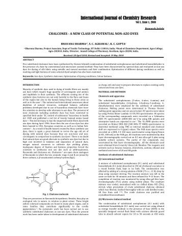 chalcones - a new class of potential non-azo dye - international ...