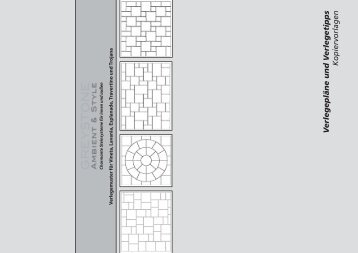 Verlegemuster Terrassenplatten - bei Greystone Ambient & Style.