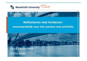 Reflecteren met kinderen: Laika Cortenbach Diana Baas