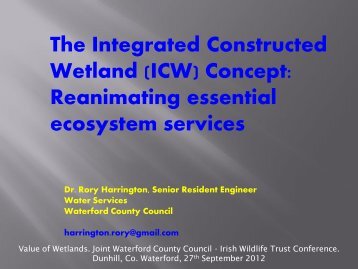The ICW Concept by Dr. Rory Harrington - Waterford County Council
