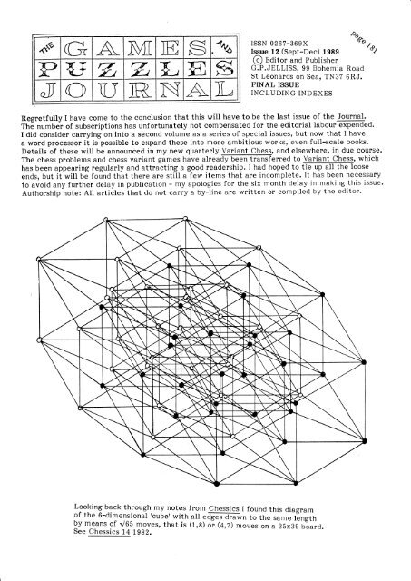 The Games and Puzzles Journal, #12 - Mayhematics