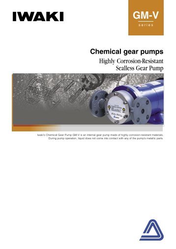 IWAKI Chemical gear pumps GM-V series
