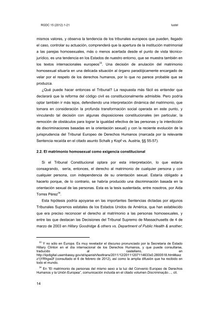 Matrimonio entre personas del mismo sexo y Tribunal Constitucional