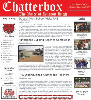 February 2013 Chatterbox - Ruston High School - Lincoln Parish ...