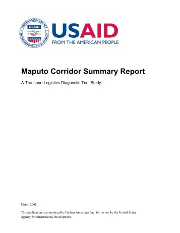 Maputo Corridor Summary Report - MCLI