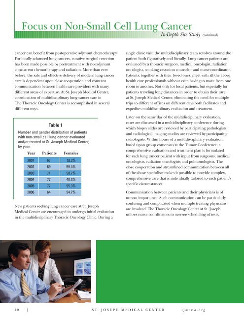 2007 Cancer Annual_prod5 - St. Joseph Medical Center