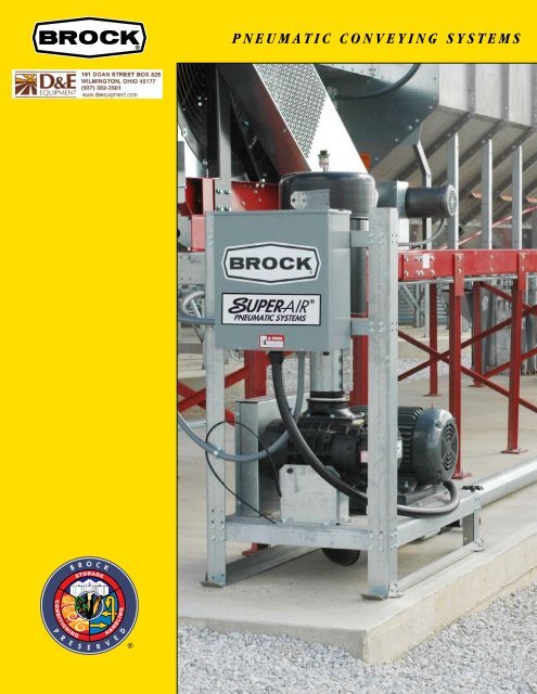 Brock SUPER-AIRÂ® Pneumatic Conveying Systems - CTB, Inc.