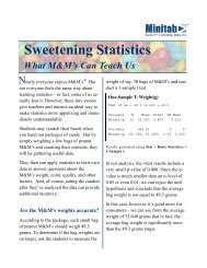 Sweetening Statistics: What M&M's Can Teach Us - ASQ-1302