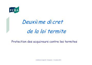 charpenet- capeb 81 - CTBA+ - Traitement et protection du bois