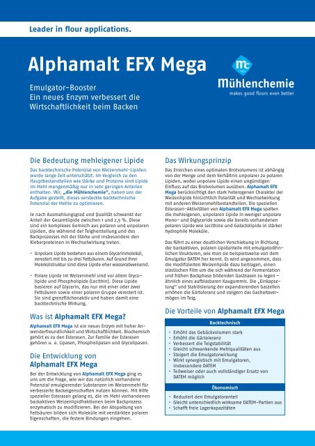 Alphamalt EFX Mega - MÃ¼hlenchemie GmbH & Co. KG