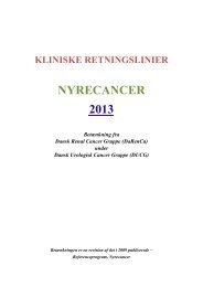 Kliniske Retningslinier Nyrecancer 2013 - DUCG