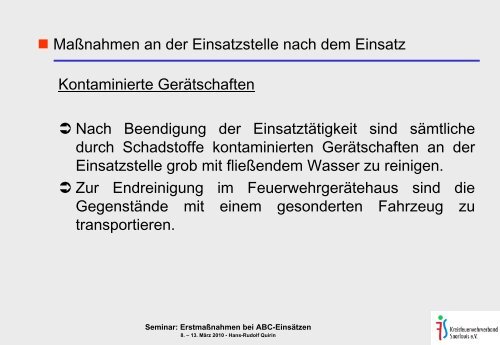 ErstmaÃnahmen bei ABC-EinsÃ¤tzen - ABC-Einsatzhandbuch