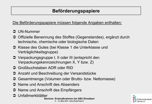 ErstmaÃnahmen bei ABC-EinsÃ¤tzen - ABC-Einsatzhandbuch