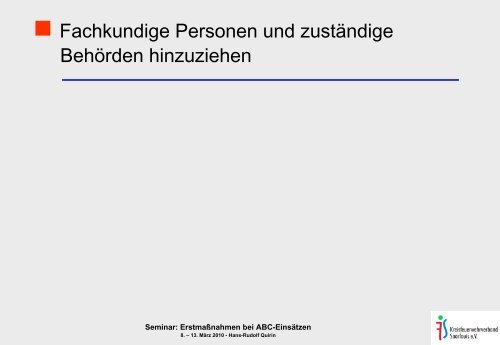 ErstmaÃnahmen bei ABC-EinsÃ¤tzen - ABC-Einsatzhandbuch