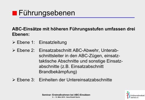 ErstmaÃnahmen bei ABC-EinsÃ¤tzen - ABC-Einsatzhandbuch