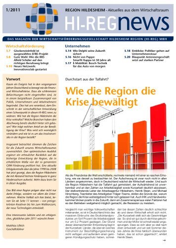 Wie die Region die Krise bewältigt - Hi-Reg