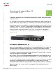 Commutateurs de la gamme Cisco 300 - accessible.ch