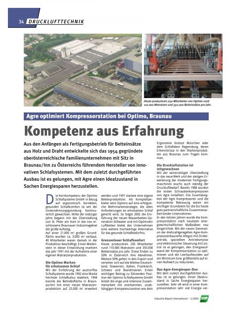 Kompetenz aus Erfahrung - AGRE Kompressoren