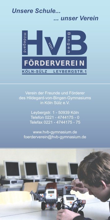 Der Flyer des FÃ¶rdervereins als pdf-Download - Hildegard-von ...