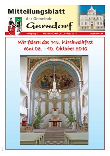 Die Gemeinde Gersdorf im Internet: www.gemeinde-gersdorf.de