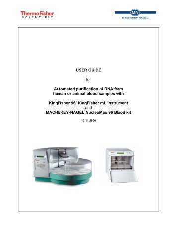 Automated purification with KingFisher ... - Macherey Nagel