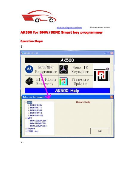 AK500 for BMW/BENZ Smart key programmer 1. 2