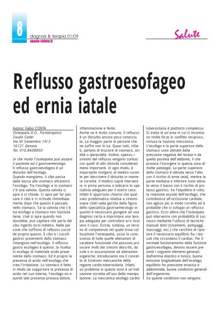 Scarica la rivista in pdf - Diagnosi e Terapia