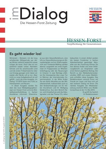 Dialog“ 01/2010 - Landesbetrieb Hessen-Forst