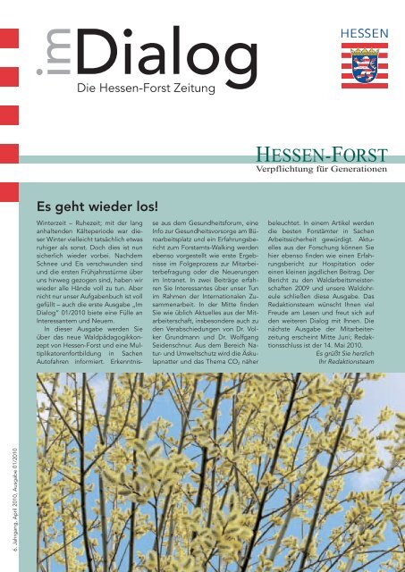 Dialog 01 2010 Landesbetrieb Hessen Forst