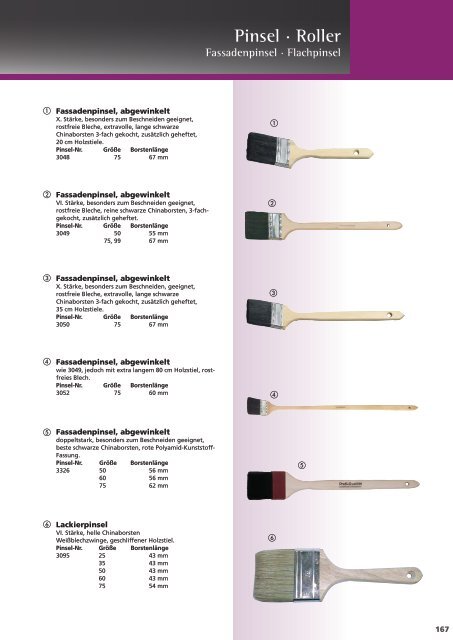 Pinsel · Roller 05 - Werkzeugkatalog Geno