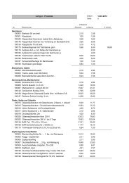 Leihgut - Preisliste