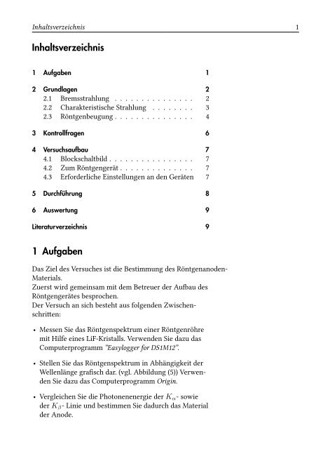 Versuchsbeschreibung - Halles Schülerlabor für Physik - Martin ...