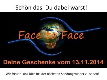 Deine Geschenke vom 13.11.2014