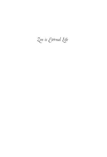 5.Zen is Eternal Life - Shasta Abbey