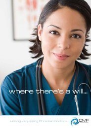 where there's a will... - Christian Medical Fellowship