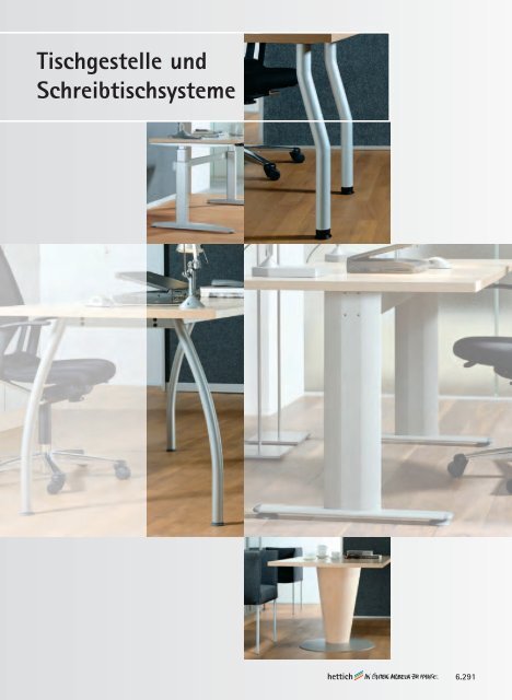 Tischgestelle und Schreibtischsysteme - Hettich
